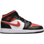 Nike Air Jordan 1 Mid Bred Toe Black Fire Red White (GS) - 554725-079 - Acquista su SneakersSelection