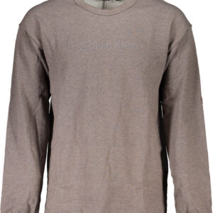 CALVIN KLEIN FELPA SENZA ZIP UOMO MARRONE