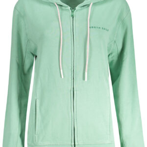 NORTH SAILS FELPA CON ZIP DONNA VERDE