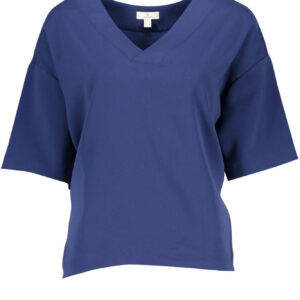 GANT T-SHIRT MANICHE CORTE DONNA BLU