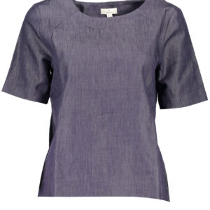 GANT T-SHIRT MANICHE CORTE DONNA BLU