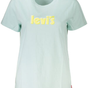 LEVI'S T-SHIRT MANICHE CORTE DONNA AZZURRO
