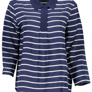 GANT POLO MANICHE 3/4 DONNA BLU