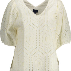 GANT T-SHIRT MANICHE CORTE DONNA BIANCO
