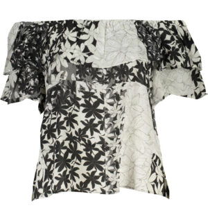 DESIGUAL T-SHIRT MANICHE CORTE DONNA BIANCO