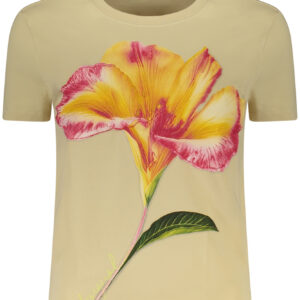DESIGUAL T-SHIRT MANICHE CORTE DONNA BEIGE