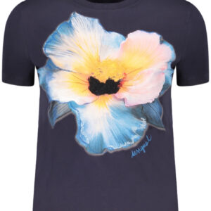 DESIGUAL T-SHIRT MANICHE CORTE DONNA BLU