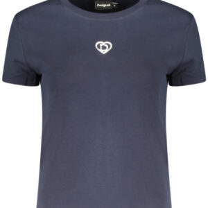 DESIGUAL T-SHIRT MANICHE CORTE DONNA BLU