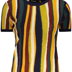 DESIGUAL T-SHIRT MANICHE CORTE DONNA BLU