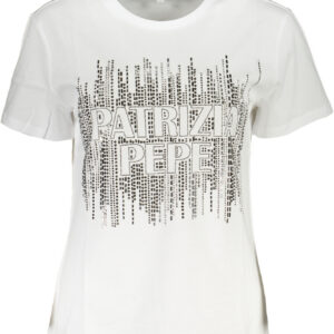 PATRIZIA PEPE T-SHIRT MANICHE CORTE DONNA BIANCO