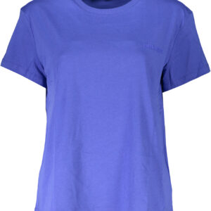 PATRIZIA PEPE T-SHIRT MANICHE CORTE DONNA BLU