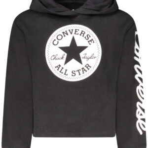 CONVERSE FELPA SENZA ZIP BAMBINA NERO