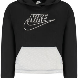 NIKE FELPA SENZA ZIP BAMBINA NERO