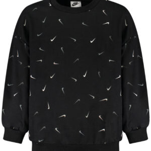 NIKE FELPA SENZA ZIP BAMBINA NERO
