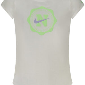 NIKE T-SHIRT MANICHE CORTE BAMBINA BIANCO
