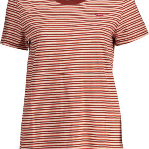 LEVI'S T-SHIRT MANICHE CORTE DONNA ROSSO