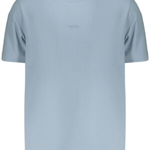 BOSS T-SHIRT MANICHE CORTE UOMO AZZURRO