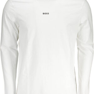 BOSS T-SHIRT MANICHE LUNGHE UOMO BIANCO