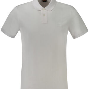 HUGO BOSS POLO MANICHE CORTE UOMO BIANCO