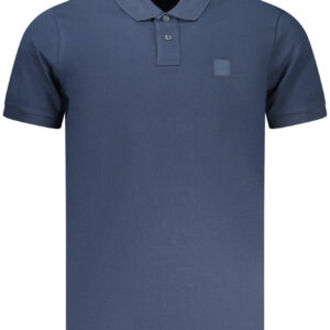 BOSS POLO MANICHE CORTE UOMO BLU