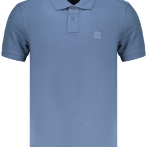 BOSS POLO MANICHE CORTE UOMO BLU