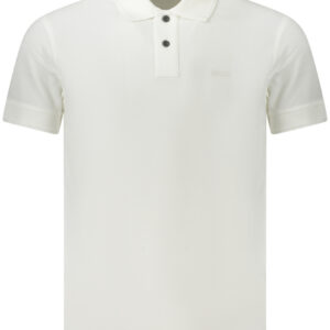 BOSS POLO MANICHE CORTE UOMO BIANCO