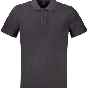 HUGO BOSS POLO MANICHE CORTE UOMO NERO