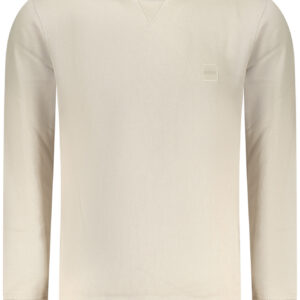 BOSS FELPA SENZA ZIP UOMO BEIGE