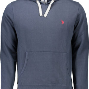 U.S. POLO FELPA CON ZIP UOMO BLU