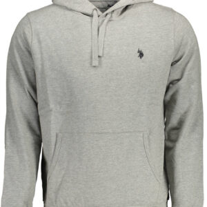 U.S. POLO FELPA SENZA ZIP UOMO GRIGIO