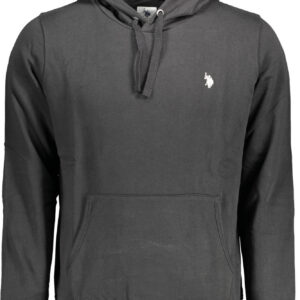 U.S. POLO FELPA SENZA ZIP UOMO NERO