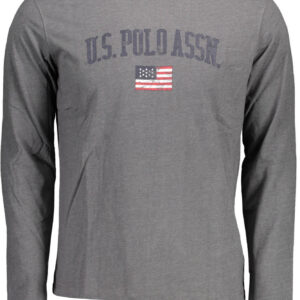 U.S. POLO T-SHIRT MANICHE LUNGHE UOMO GRIGIO