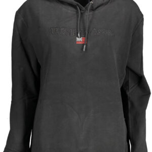 U.S. POLO FELPA SENZA ZIP DONNA NERO