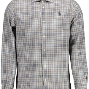 U.S. POLO CAMICIA MANICHE LUNGHE UOMO GRIGIO