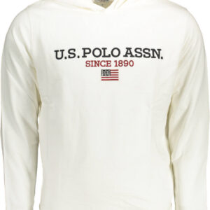 U.S. POLO FELPA SENZA ZIP UOMO BIANCO