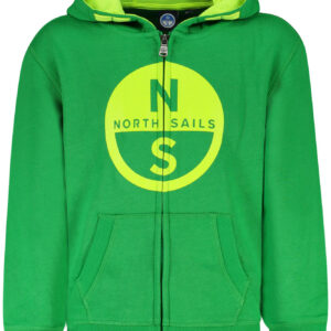 NORTH SAILS FELPA CON ZIP BAMBINO VERDE