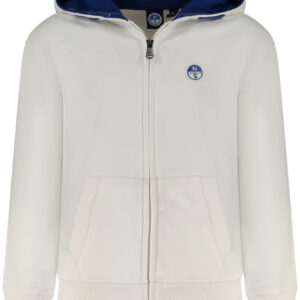 NORTH SAILS FELPA CON ZIP BAMBINO BIANCO