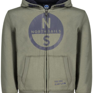 NORTH SAILS FELPA CON ZIP BAMBINO VERDE