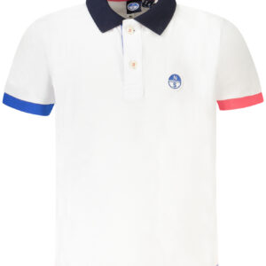 NORTH SAILS POLO MANICHE CORTE BAMBINO BIANCO