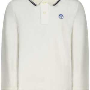 NORTH SAILS POLO MANICHE LUNGHE BAMBINO BIANCO