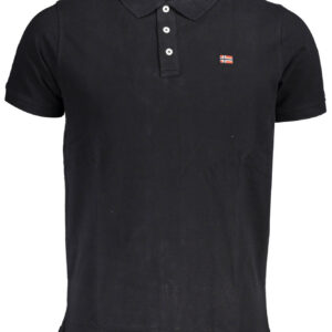 NORWAY 1963 POLO MANICHE CORTE UOMO NERO
