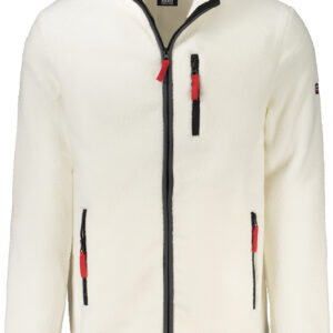 NORWAY 1963 FELPA CON ZIP UOMO BIANCO