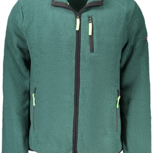 NORWAY 1963 FELPA CON ZIP UOMO VERDE