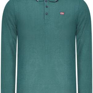 NORWAY 1963 POLO MANICHE LUNGHE UOMO VERDE