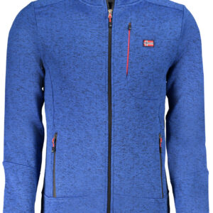 NORWAY 1963 FELPA CON ZIP UOMO BLU