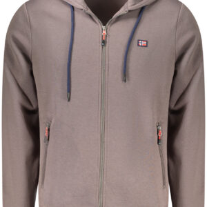 NORWAY 1963 FELPA CON ZIP UOMO MARRONE