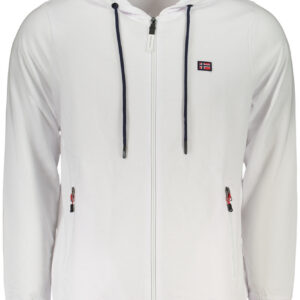NORWAY 1963 FELPA CON ZIP UOMO BIANCO
