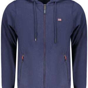 NORWAY 1963 FELPA CON ZIP UOMO BLU