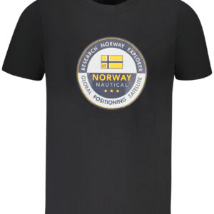 NORWAY 1963 T-SHIRT MANICHE CORTE UOMO NERO