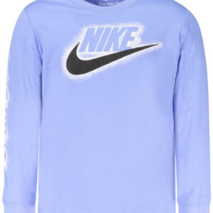 NIKE T-SHIRT MANICHE LUNGHE BAMBINO AZZURRO